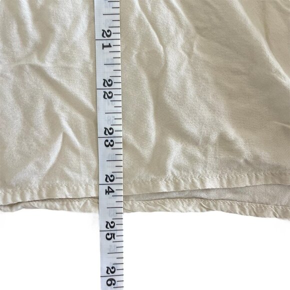 J Jill Petite L Cottage Floral Tunic Boho Boxy Blouse 3/4 Sleeve Lace Trim Rayon - Picture 12 of 16